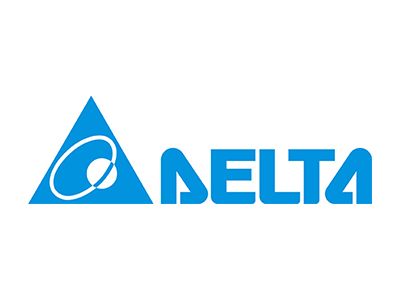 Logo de Delta, soluciones en energía y automatización